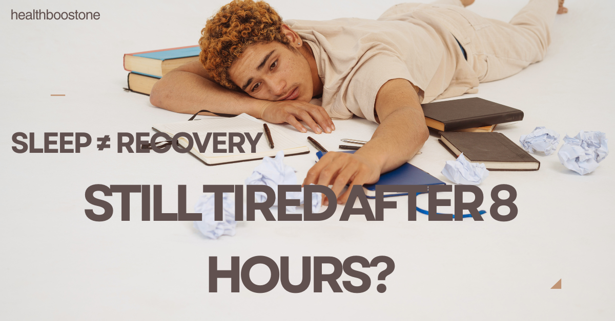Why am I still tired after 8 hours of sleep morning fatigue illustration