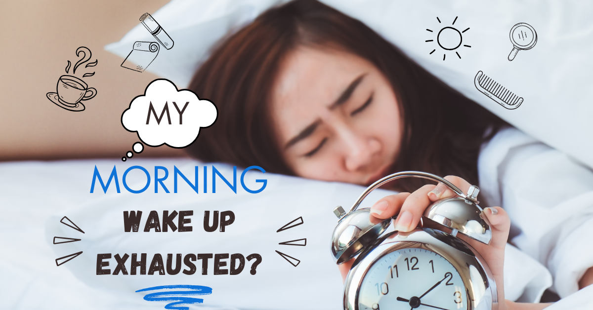 Why am I still tired after 8 hours of sleep morning fatigue illustration