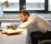 Person struggling to concentrate because of brain fog